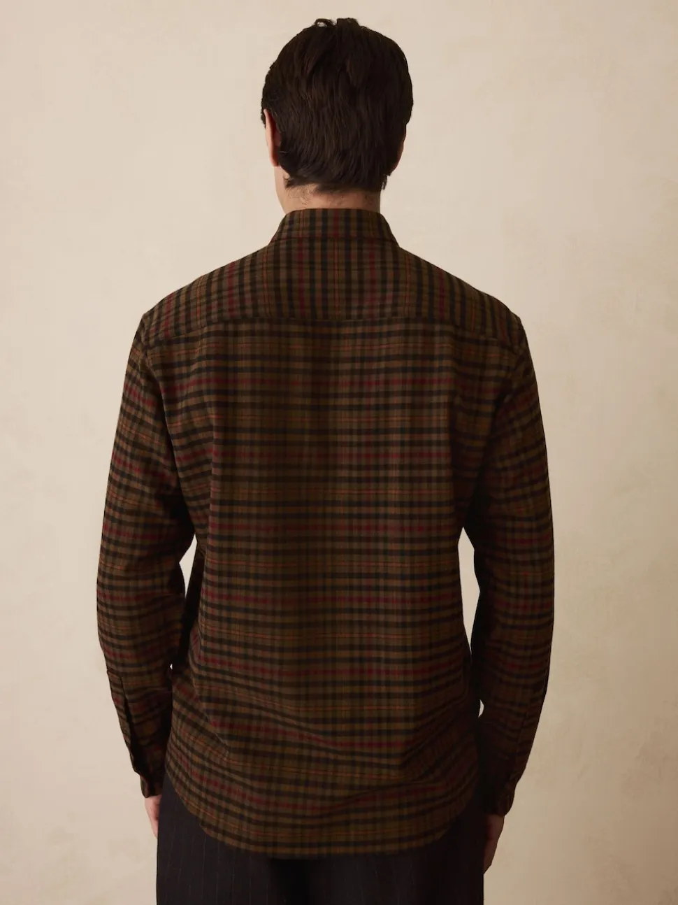 Brown Long Sleeve Check Shirt