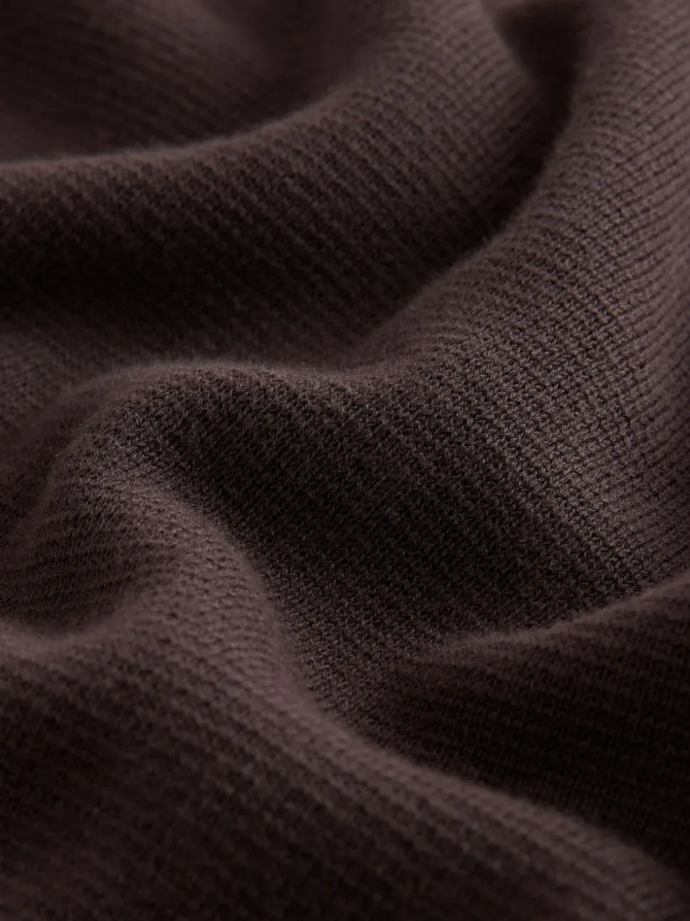 Brown Plain N.Premium Regular Fit 100% Cotton Premium Quarter Zip Jumper