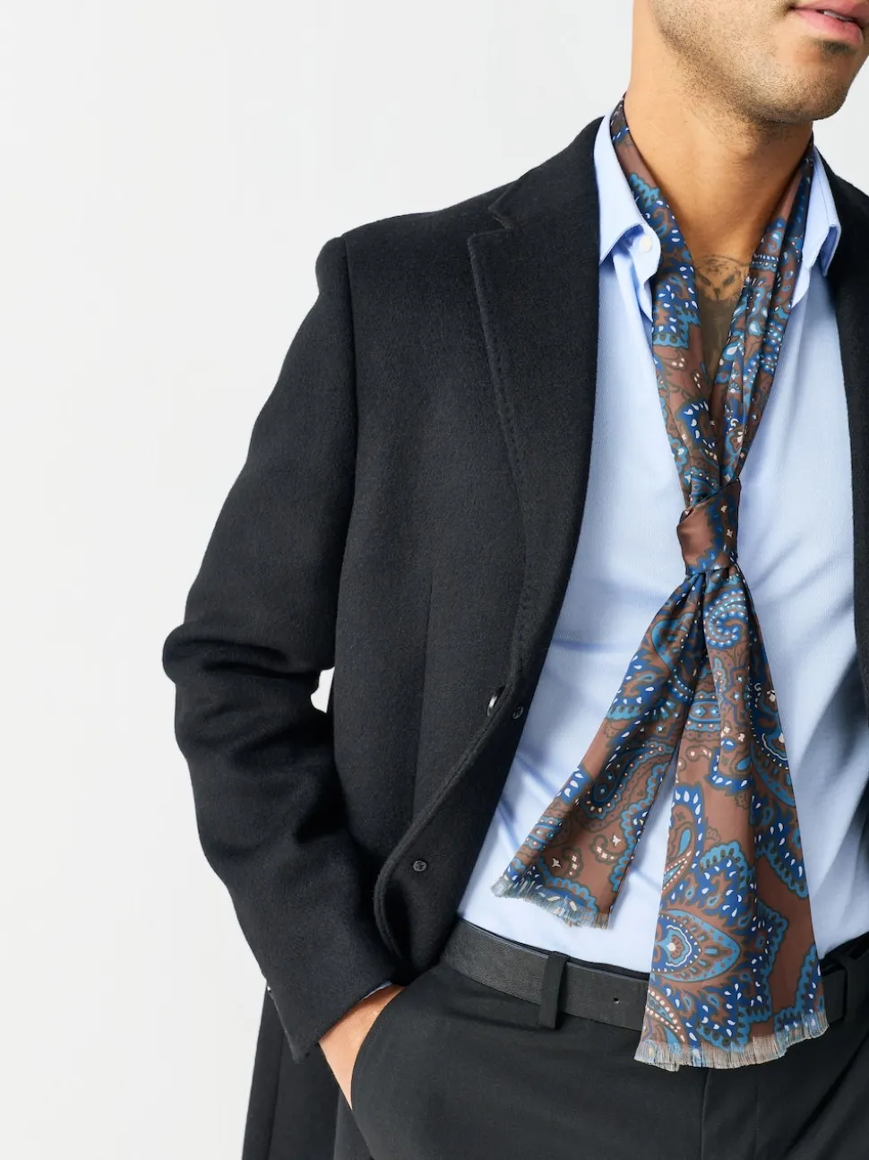 Brown Printed Scarf