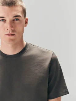 Brown Regular Fit Smart Soft Touch Heavyweight T-Shirt