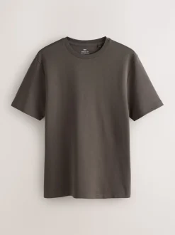 Brown Regular Fit Smart Soft Touch Heavyweight T-Shirt