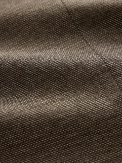 Brown Regular Fit Textured Smart Blazer