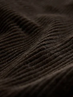 Brown Relaxed Tapered Fit Corduroy Joggers