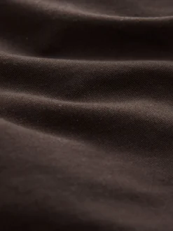 Brown Relaxed Tapered Fit Twin Pleated Stretch Chinos Trousers