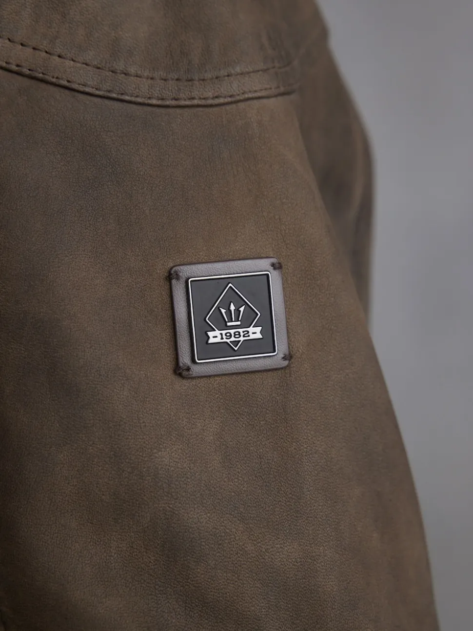 Brown Signature Four Pocket Leather Biker Jacket