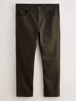 Brown Single Slim Fit Classic Stretch Jeans