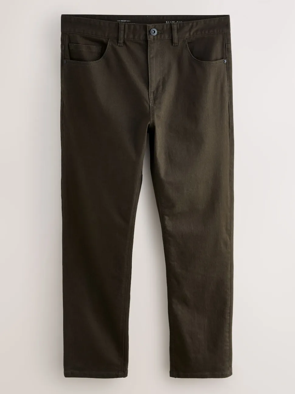 Brown Single Slim Fit Classic Stretch Jeans