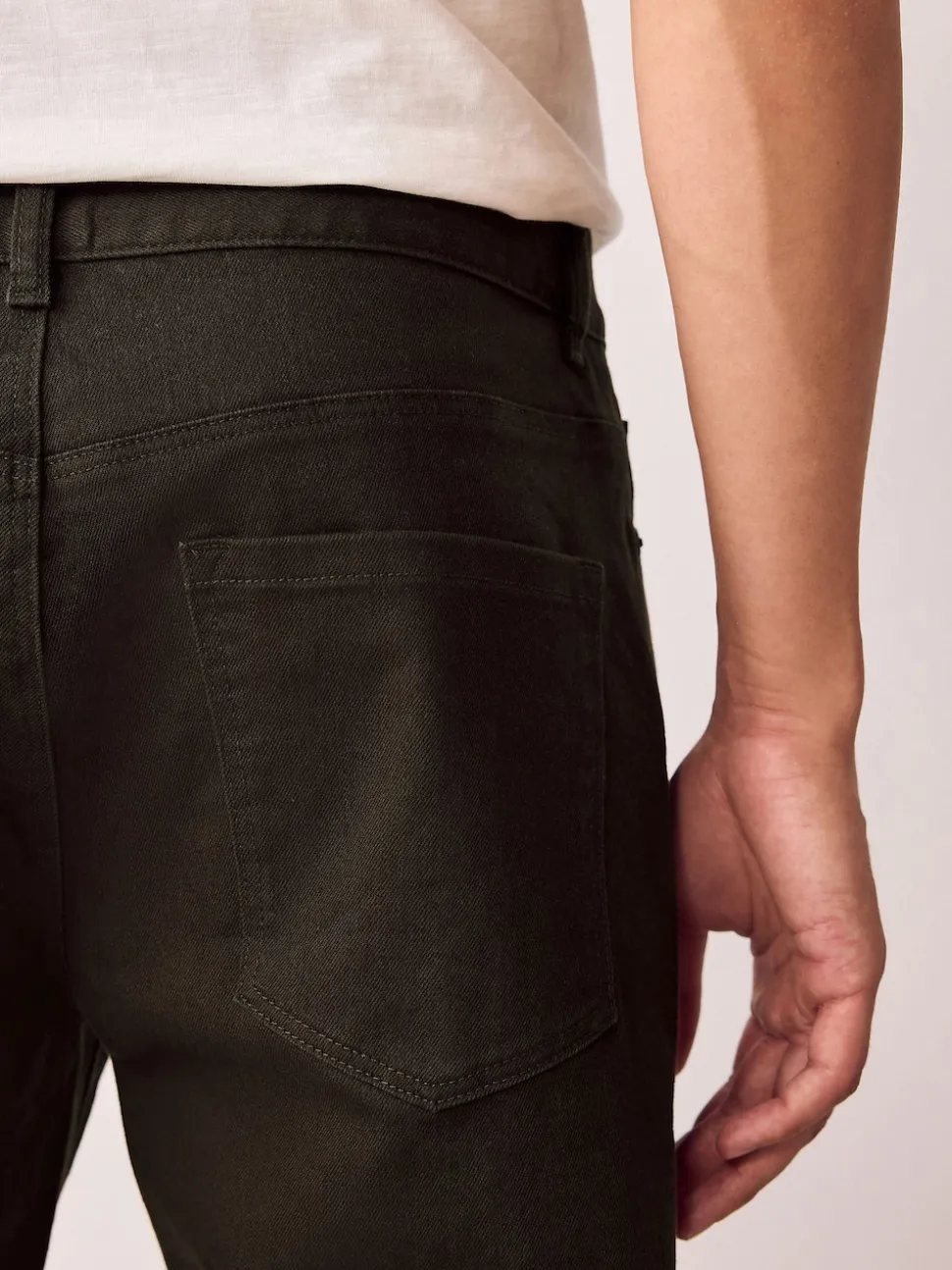 Brown Single Slim Fit Classic Stretch Jeans