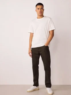 Brown Single Slim Fit Classic Stretch Jeans