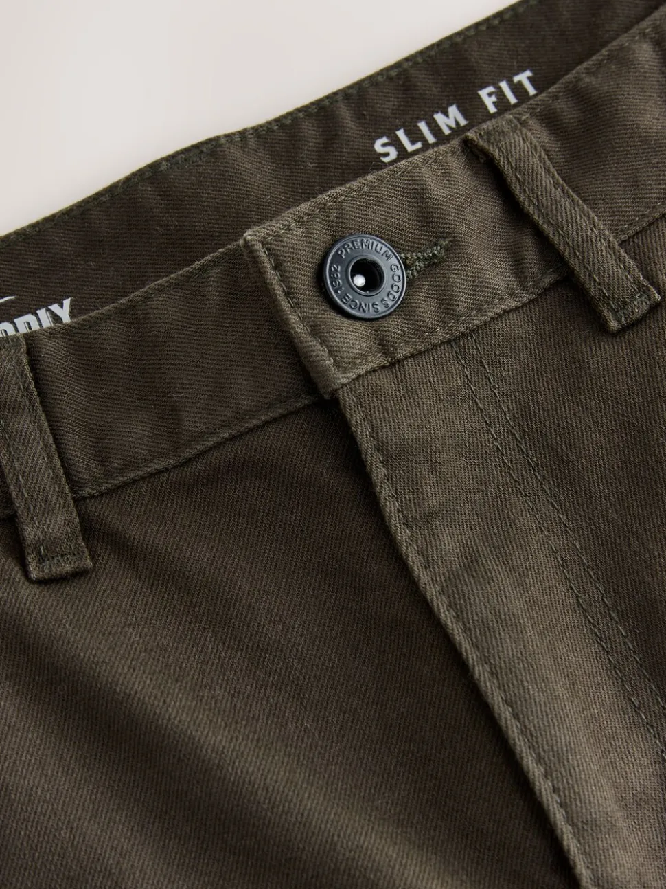 Brown Single Slim Fit Classic Stretch Jeans