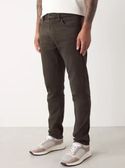 Brown Slim Fit Comfort Stretch Jeans