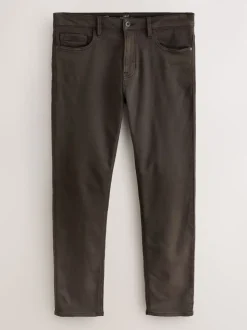 Brown Slim Fit Comfort Stretch Jeans