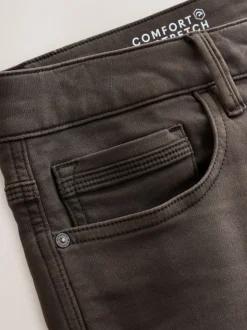 Brown Slim Fit Comfort Stretch Jeans
