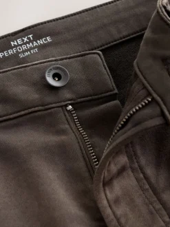 Brown Slim Fit Comfort Stretch Jeans