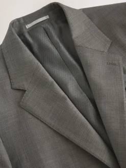 Brown Slim Fit Signature Cerutti 100% Italian Wool Suit Jacket