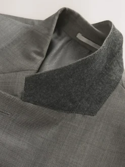 Brown Slim Fit Signature Cerutti 100% Italian Wool Suit Jacket