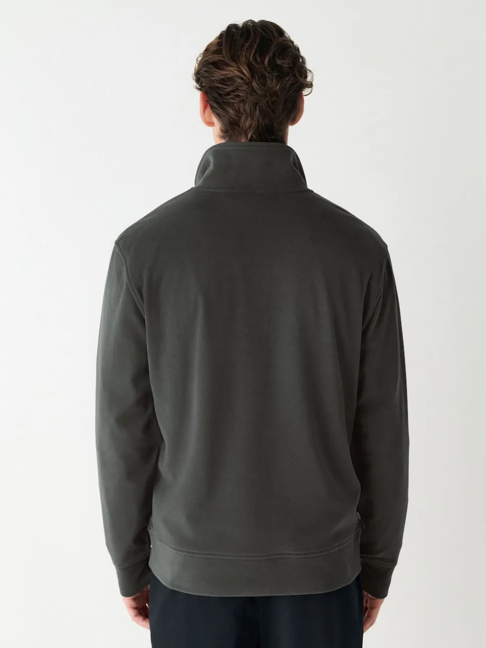 Brown Soft Touch Quarter Zip Neck Fleece