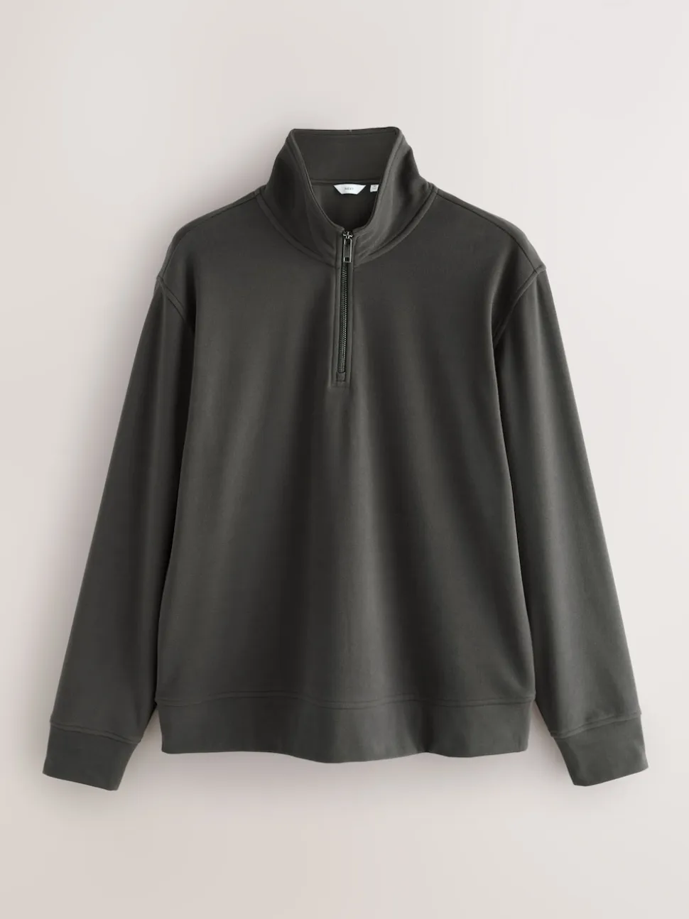 Brown Soft Touch Quarter Zip Neck Fleece