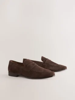 Brown Suede Loafers