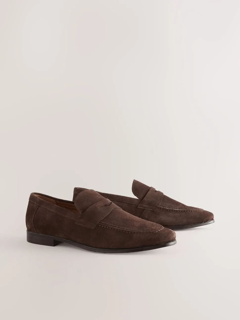 Brown Suede Loafers