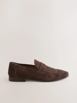 Brown Suede Loafers