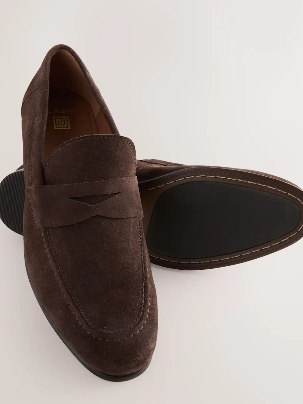 Brown Suede Loafers