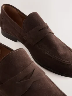 Brown Suede Loafers