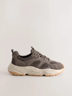 Brown Suede Trim Runners