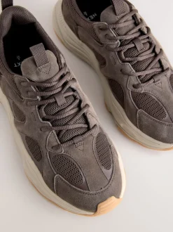 Brown Suede Trim Runners