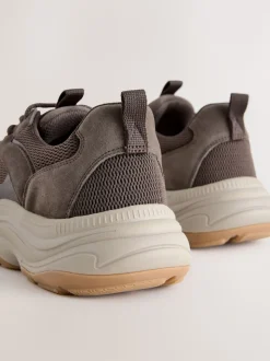 Brown Suede Trim Runners