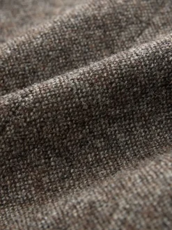 Brown Tailored Fit Signature Abraham Moon 100% British Wool Donegal Suit Jacket