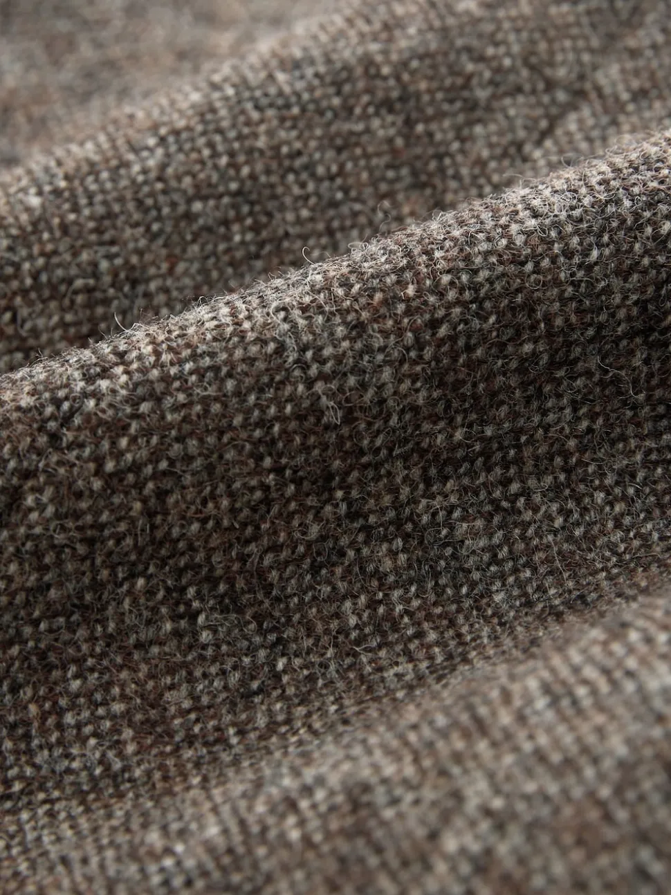 Brown Tailored Fit Signature Abraham Moon 100% British Wool Donegal Suit Jacket