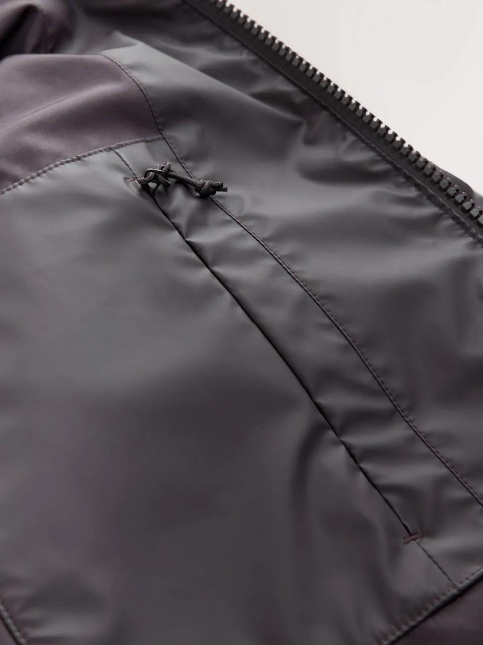Brown ThermoGen Shower Resistant Rubbersied Puffer Coat