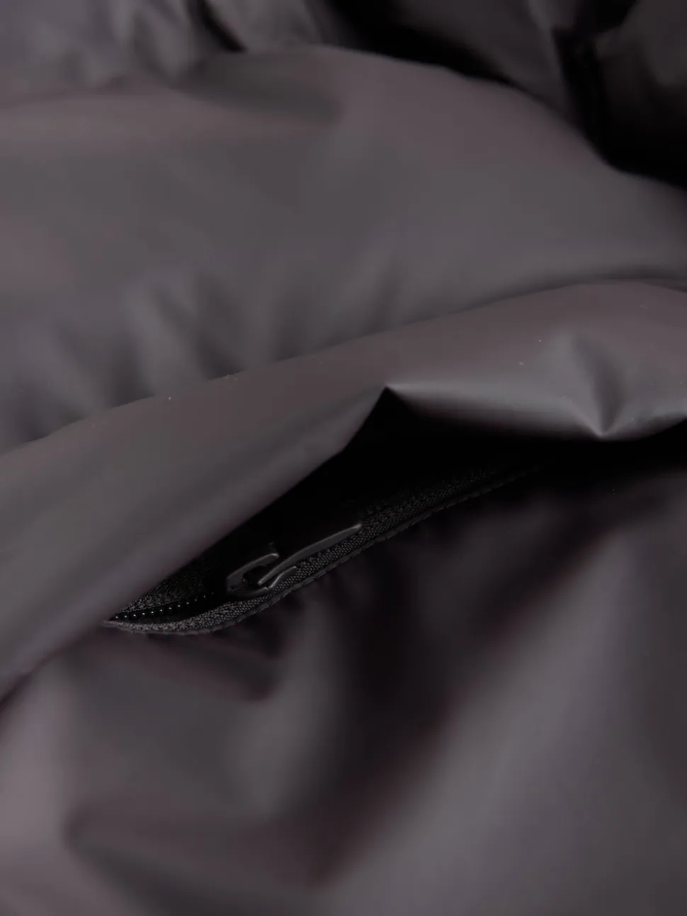 Brown ThermoGen Shower Resistant Rubbersied Puffer Coat