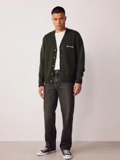 Brown Tint Straight Fit Vintage Wash Denim Jeans