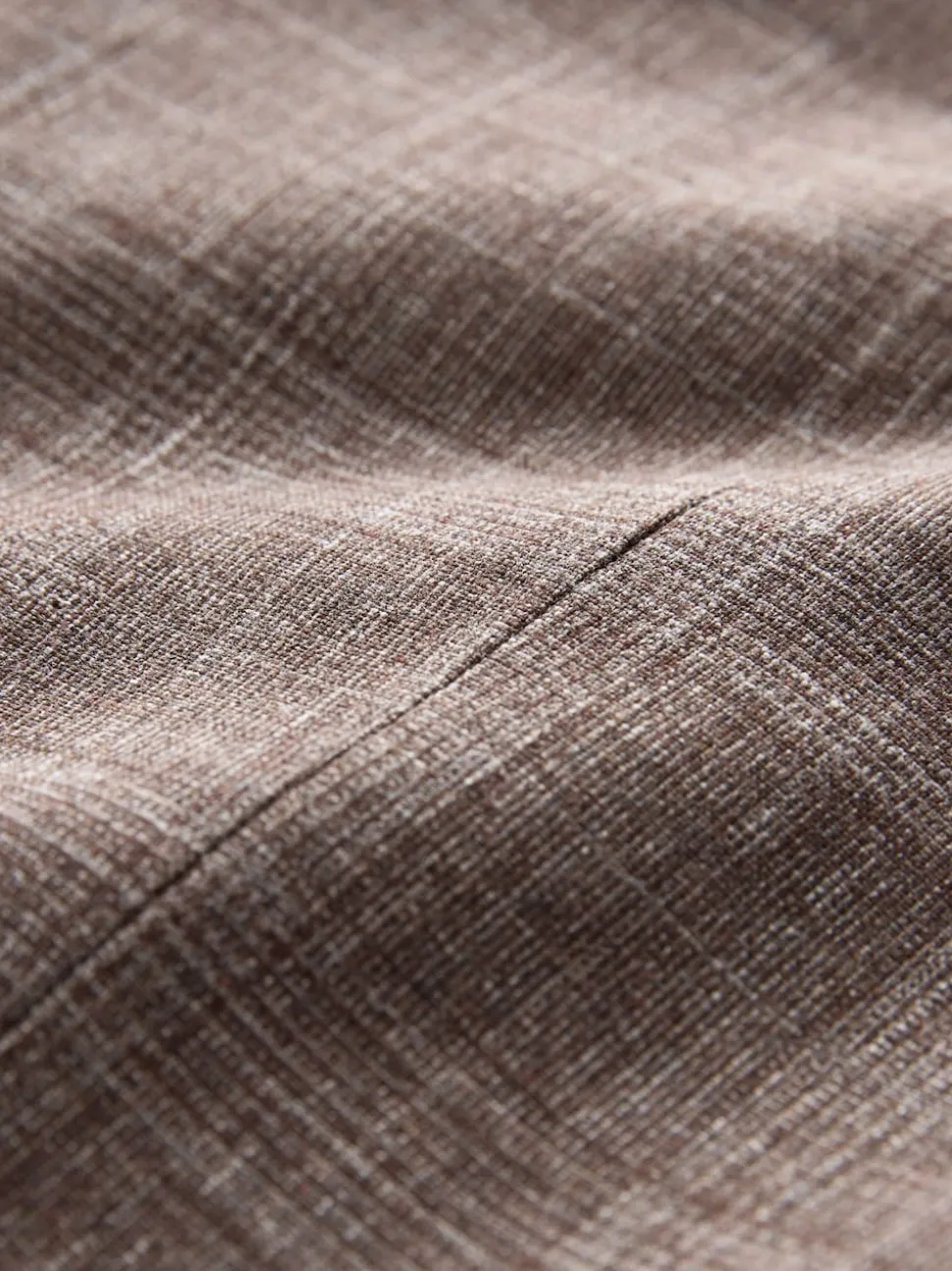Brown Trimmed Check Suit Waistcoat