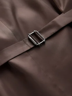 Brown Trimmed Check Suit Waistcoat