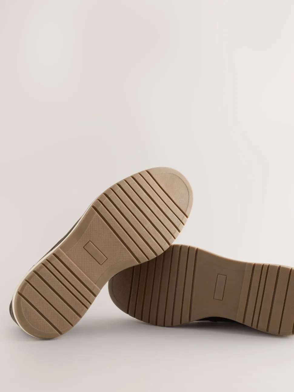 Brown Wedge Derby Shoes