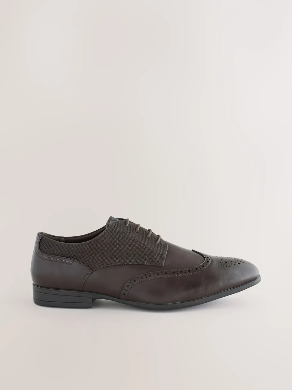 Brown Wide Fit Brogue Shoes