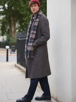Brown Wool Blend Coat