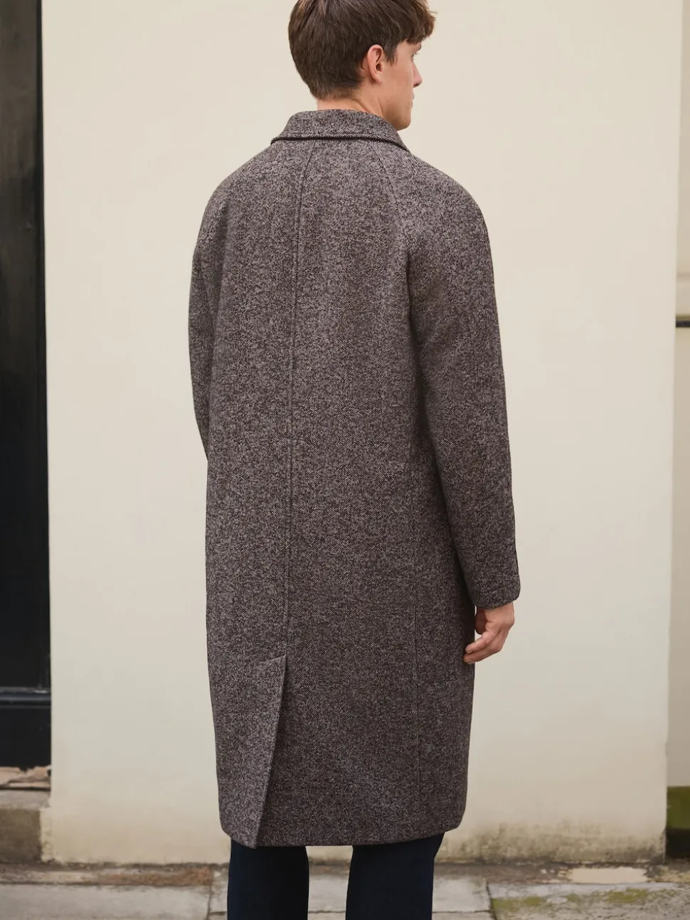 Brown Wool Blend Coat