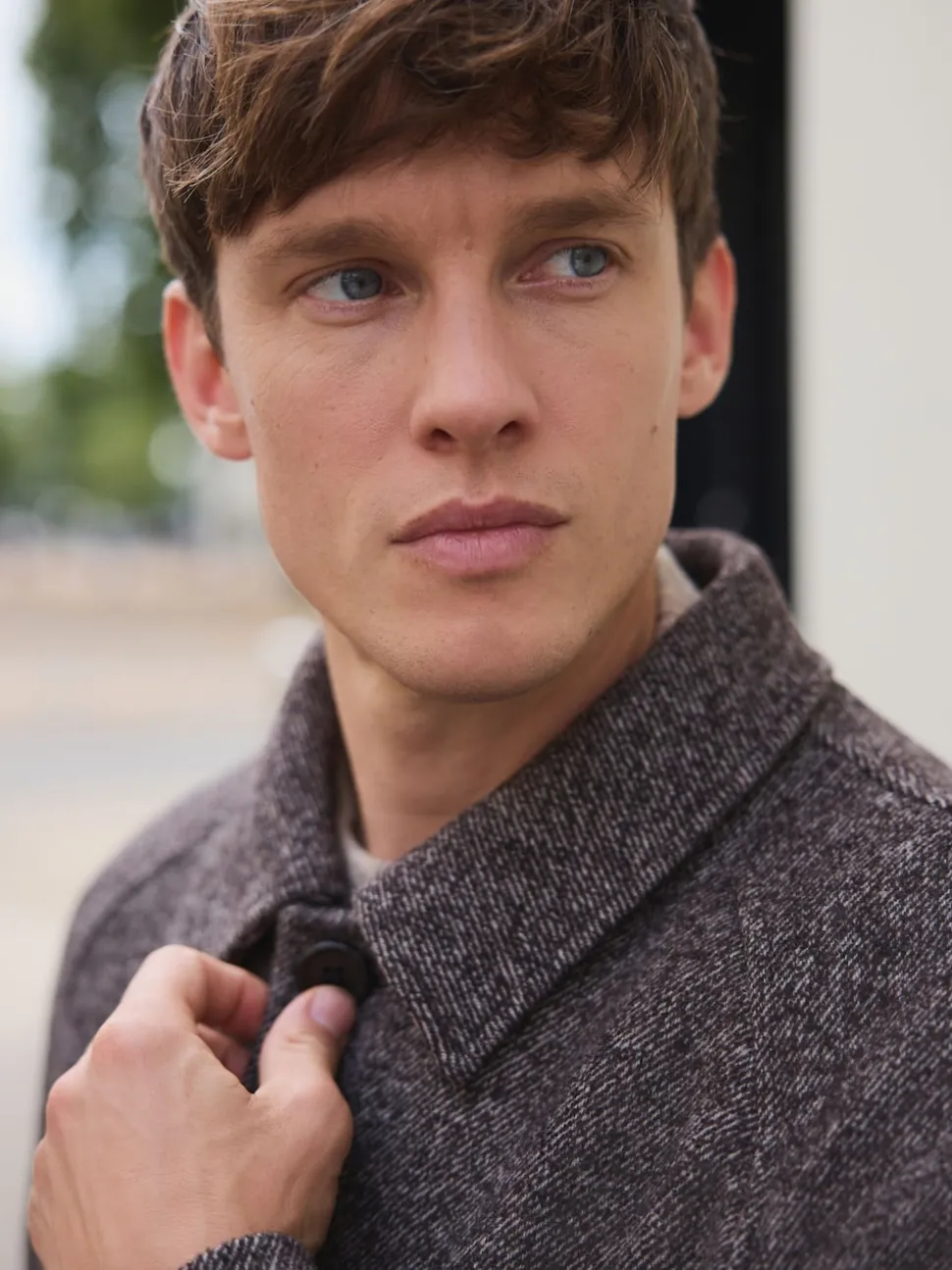 Brown Wool Blend Coat