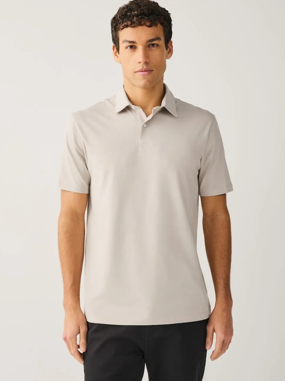 Brown/Blue/Neutral Regular Fit Short Sleeve Jersey Polo Shirts 3 Pack