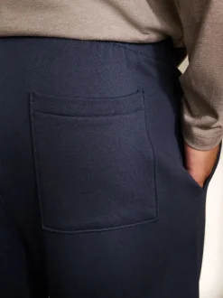 Brown/Navy Blue Long Sleeve Jersey Pyjamas Set