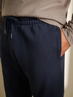 Brown/Navy Blue Long Sleeve Jersey Pyjamas Set
