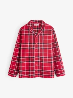 Bump It Up Maternity Red Mens Flannel Pyjamas