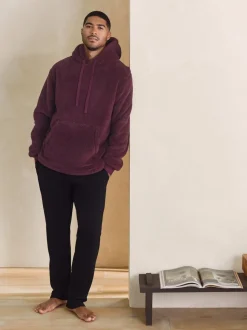Burgundy Red Borg Overhead Hoodie
