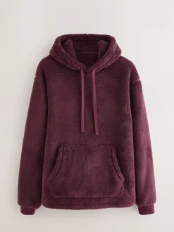 Burgundy Red Borg Overhead Hoodie
