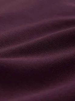Burgundy Red Duck Short Sleeve Pique Polo Shirt