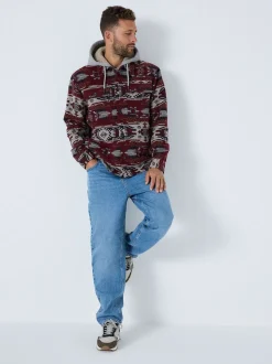 Burgundy Red Navajo Style Shacket